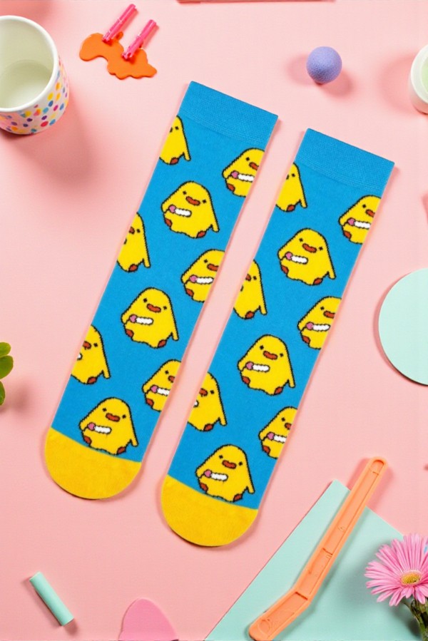 Κάλτσα Unisex  με σχέδιο Κοτοπουλάκι