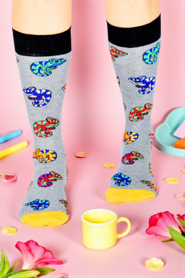 Κάλτσα Unisex με σχέδιο Σαύρες