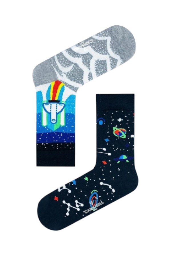 Κάλτσα Unisex  με σχέδιο Space