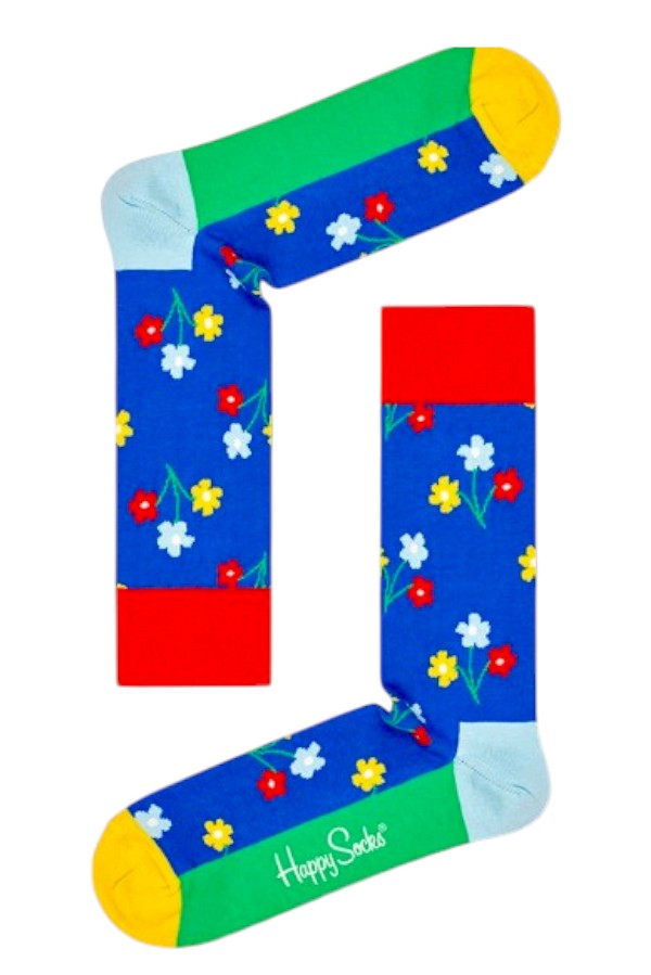 Κάλτσα Unisex με σχέδιο Flowers