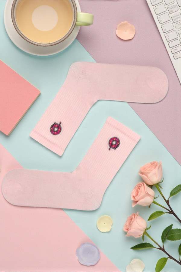 Κάλτσα Unisex με Σχέδιο Donats