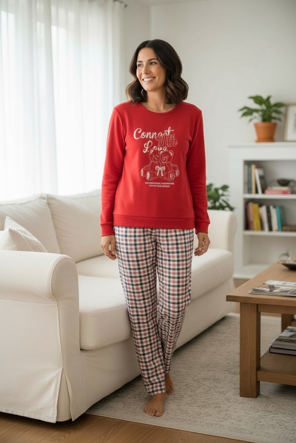 Γυναικεία πιτζάμα με Σχέδιο Bear