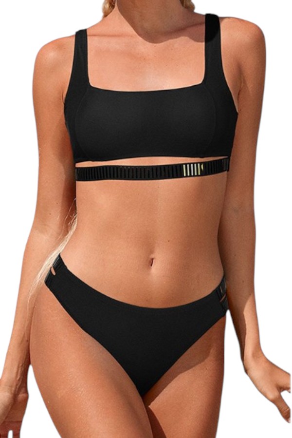 Μπικίνι Σετ Surf top & Κορδόνι Μαύρο