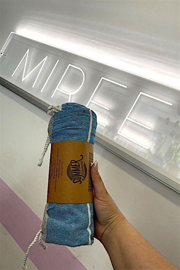 Πετσέτα Θαλάσσης Pestemal  "Summer Tiempo" – Μπλε/Λευκό