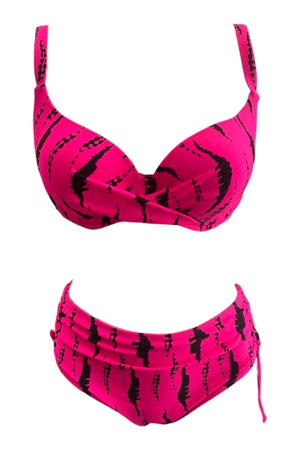 Γυναικείο Μαγιό Bikini Fuchsia Tie-Dye