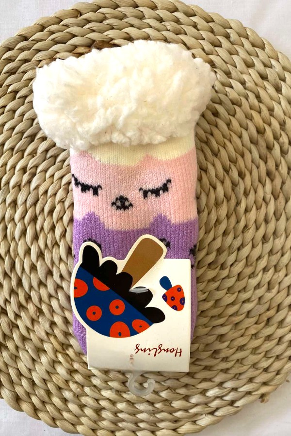 Βρεφικά Χουχουλιάρικα Καλτσάκια με Απαλή Γούνα