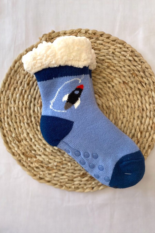 Χουχουλιάρικες Αντιολισθητικές Παιδικές Κάλτσες Σπιτιού