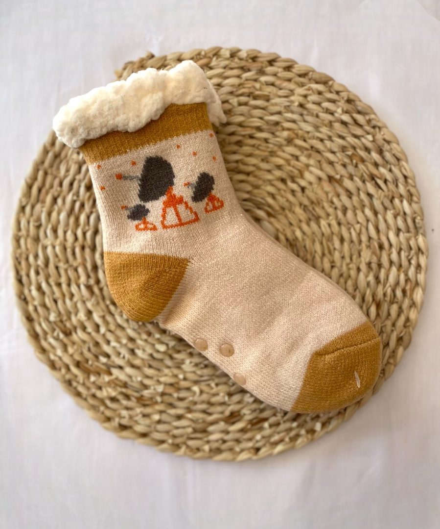 Χουχουλιάρικες Αντιολισθητικές Παιδικές Κάλτσες Σπιτιού