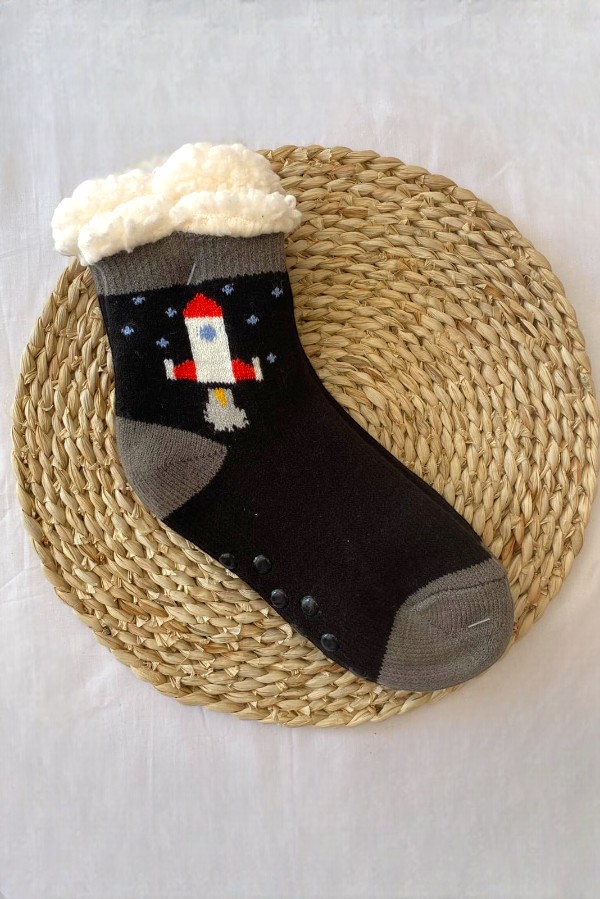 Χουχουλιάρικες Αντιολισθητικές Παιδικές Κάλτσες Σπιτιού