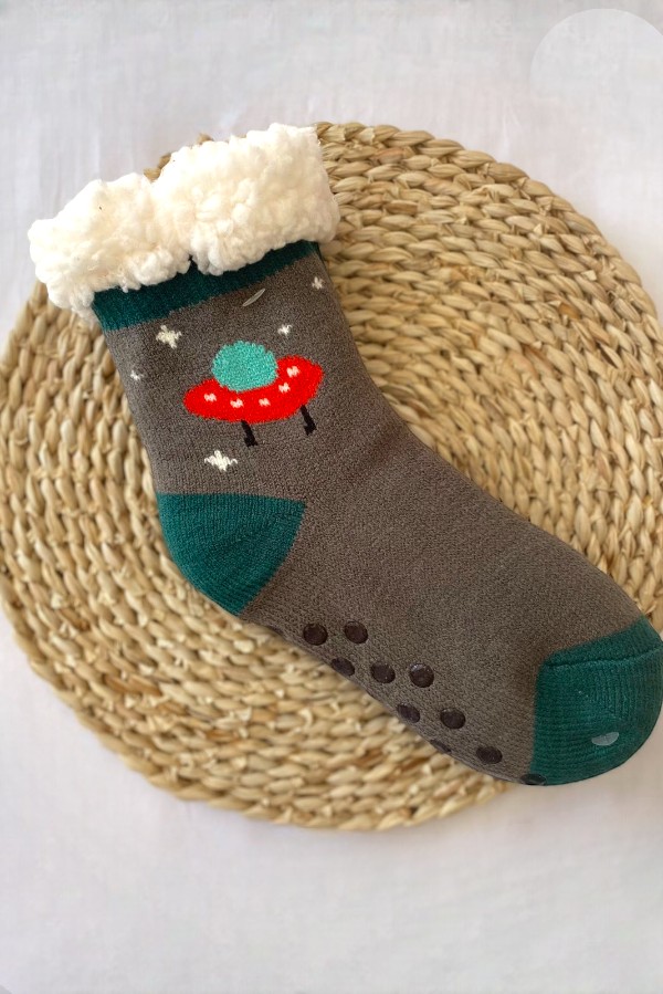 Χουχουλιάρικες Αντιολισθητικές Παιδικές Κάλτσες Σπιτιού