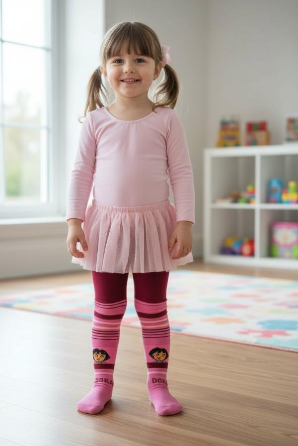 Παιδικό Καλσόν Dora the Explorer – Ροζ / Μπορντό