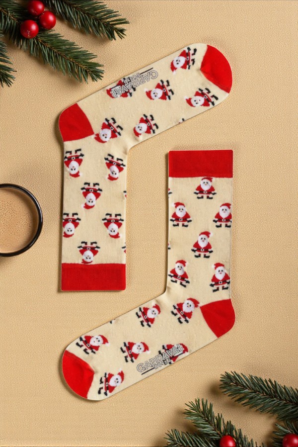 Κάλτσα Unisex με Σχέδιο Άγιο Βασίλη