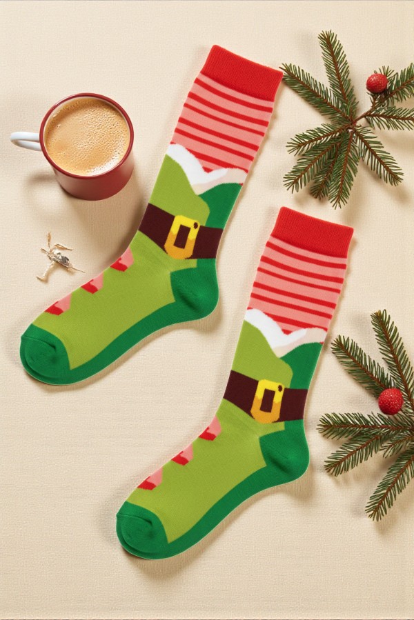 Κάλτσα Unisex με Σχέδιο Xmass