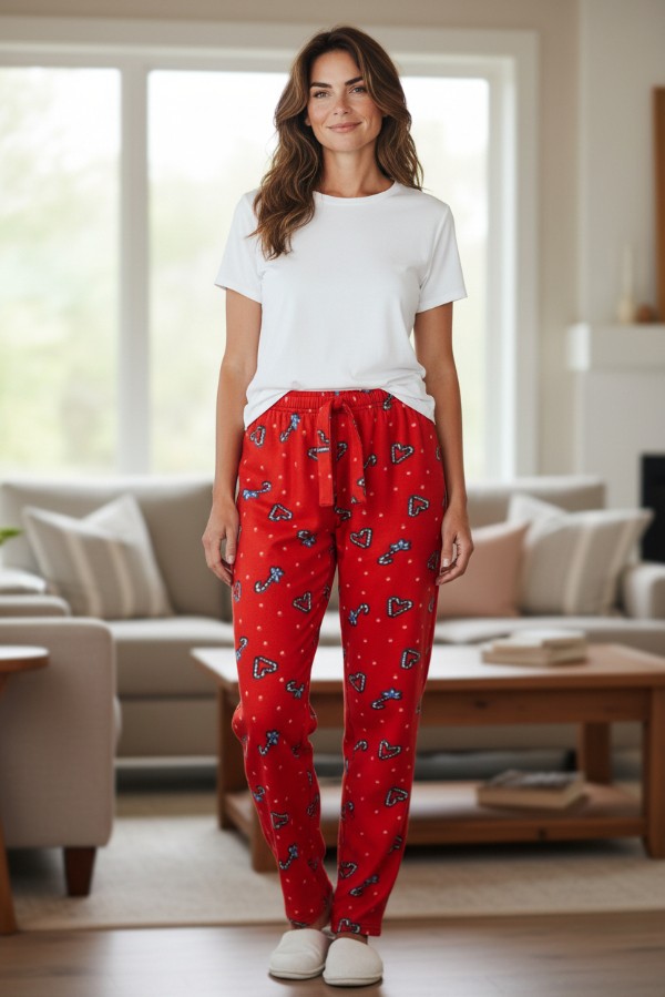 Γυναικείο Χριστουγεννιάτικο Κάτω Μέρος Πιτζάμας - Fleece